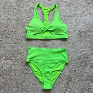 Cutout high waisted bikini